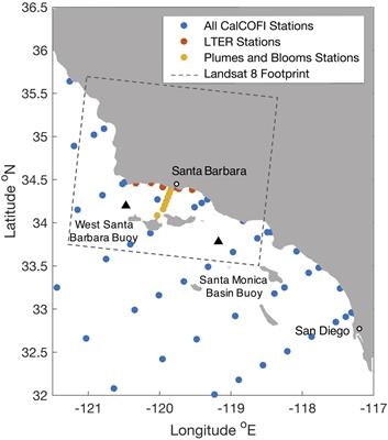 Sea Surface Temperature Imagery Elucidates Spatiotemporal Nutrient Patterns for Offshore Kelp Aquaculture Siting in the Southern California Bight